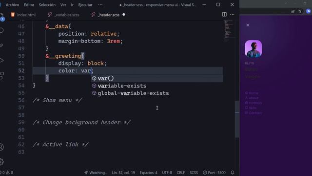 Create Responsive Navbar Using HTML CSS SASS JavaScript смотреть онлайн