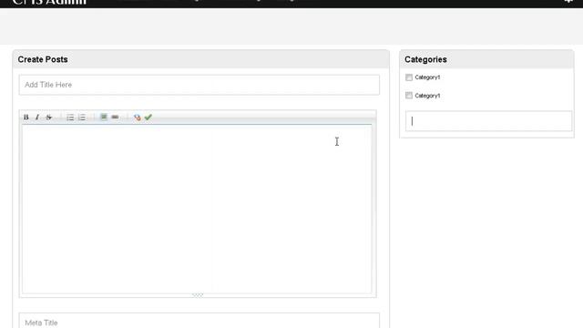 Cms Blogging system part 9.1 :- Creating Posts Categories смотреть онлайн
