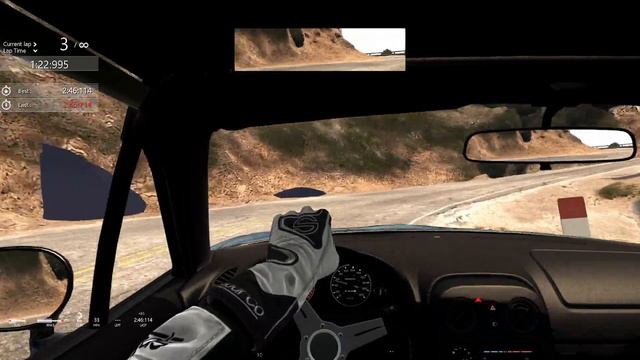 Assetto Corsa Santa Monica Mountains Las Flores Canyon Road in my Miata смотреть онлайн