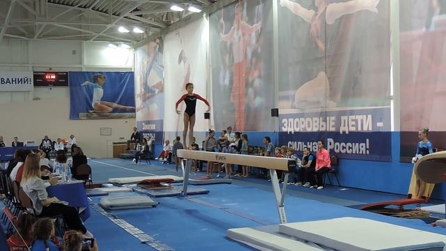 Ауди Нелли. 1 разряд. бревно 1 место. 14,534. Первенство Москвы 2016 смотреть онлайн