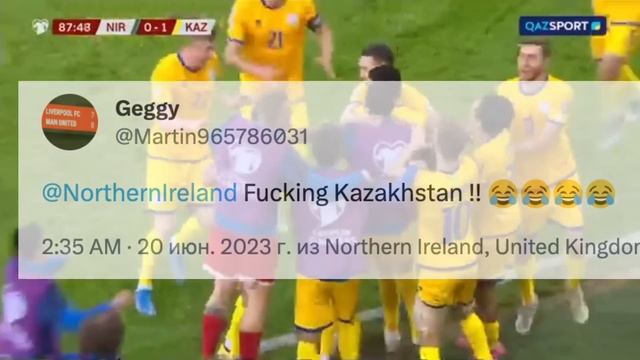 Реакция всего мира на победу Казахстана над Северной Ирландией | Северная Ирландия - Казахстан