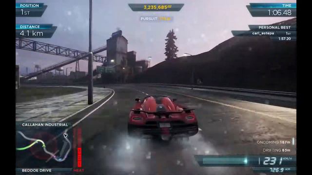 Need For Speed: Most Wanted 2012 (PC) - Most Wanted 9 Speedrun 1:56.75 Fastest Time (No Modswap) смотреть онлайн
