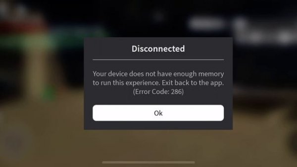 Roblox Error Code 286