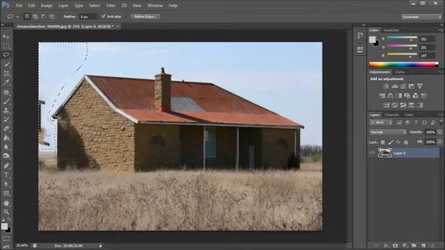 Photoshop Tutorial CS6 Content Aware on the Patch Tool HD смотреть онлайн