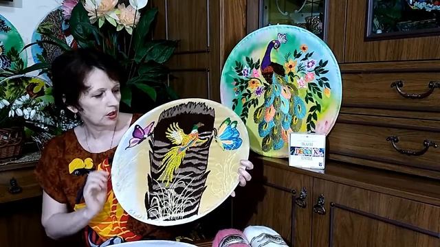 Обзор готовой вышивки гладью ПЕРЫШКО + БАБОЧКА нитками мулине. Рукоделие своими руками. смотреть онлайн