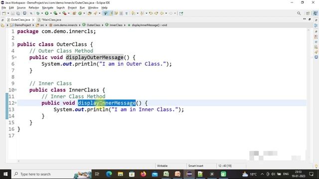 Inner Class or Nested Class in Java with Example | Class#75 смотреть онлайн