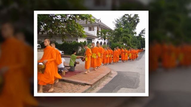 ЛАОС. ЛУАНГ ПРАБАНГ. ШЕСТВИЕ МОНАХОВ (КОРМЛЕНИЕ МОНАХОВ) (Sai Bat. Luang Prabang. Laos) смотреть онлайн