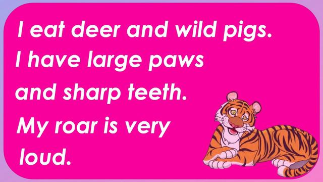 READING COMPREHENSION - TIGRA THE TIGER смотреть онлайн