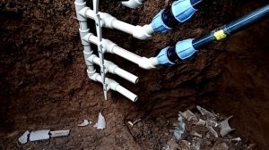 Геотермальное отопление !!!своими руками!!! Обустройство гео колектора)) Часть 5-тая..