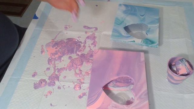 Flip cup on picture frames ~ acrylic pouring~fluid art смотреть онлайн