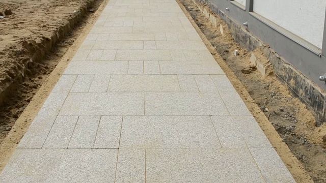 Гранит на отмостку без клея . Как это выглядит !!! Мостовая ру. смотреть онлайн