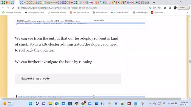 rollout and rollback, kubernetes смотреть онлайн