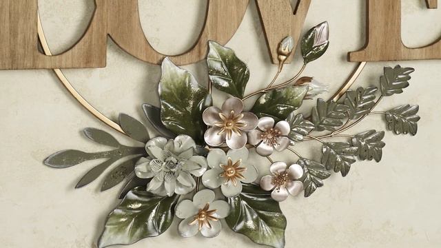 Flowering Charm Love Word Wall Art смотреть онлайн