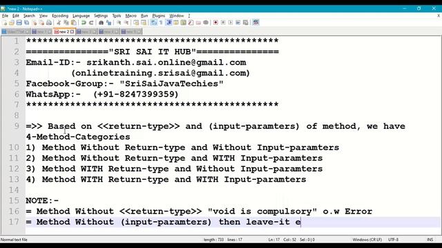 77. Method Category-1 in Java Methods || Methods WITHOUT Return type and WITHOUT Input Parameters смотреть онлайн