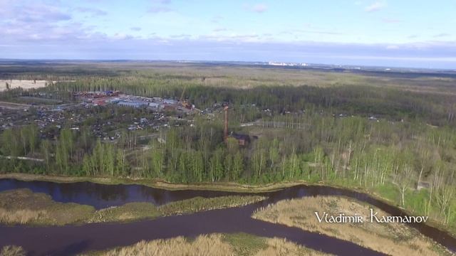 Деревня Рыбацкая, Санкт-Петербург. Разлив реки Охты, КАД смотреть онлайн