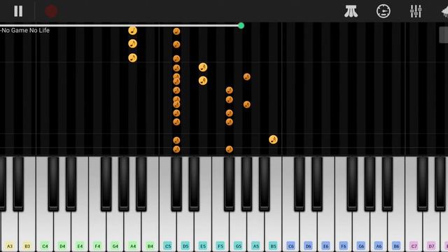 This Game - No Game No Life - Piano Tutorial - Notas Musicales смотреть онлайн