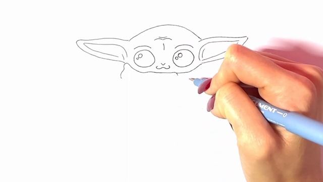 How to Draw Baby Yoda Holding a Heart – Step By Step Colored Drawing Tutorial смотреть онлайн