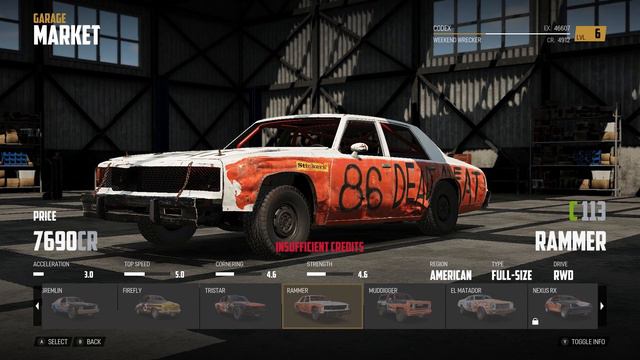 Wreckfest Career Mode - Offline Gameplay смотреть онлайн