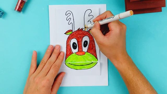 Making an Adorable Reindeer Puppet for Christmas - Step-by-Step Tutorial смотреть онлайн