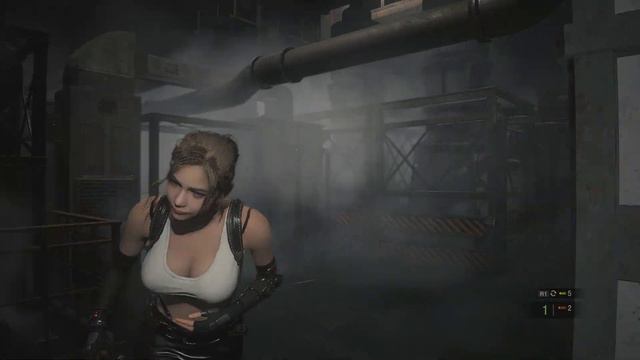Resident Evil 2 Remake Claire Redfield as Tifa Lockhart PC Mod vs Berkin Boss Fight #1 смотреть онлайн