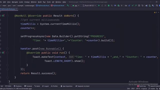 ANDROID - PERIODIC WORK MANAGER TUTORIAL IN JAVA || смотреть онлайн