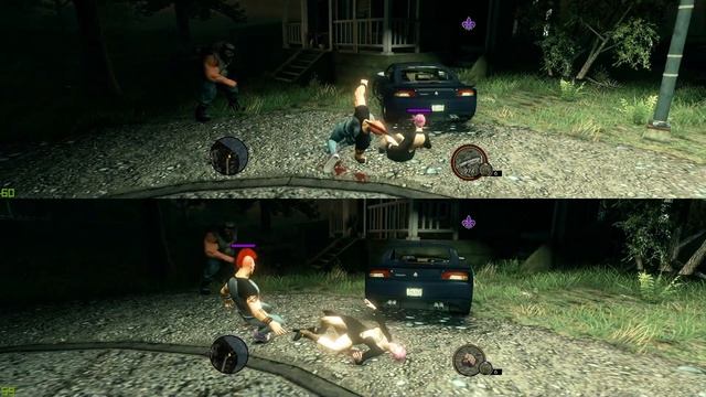 Saints Row: The Third split screen PC mod coop | Играть вдвоем за одним ПК смотреть онлайн