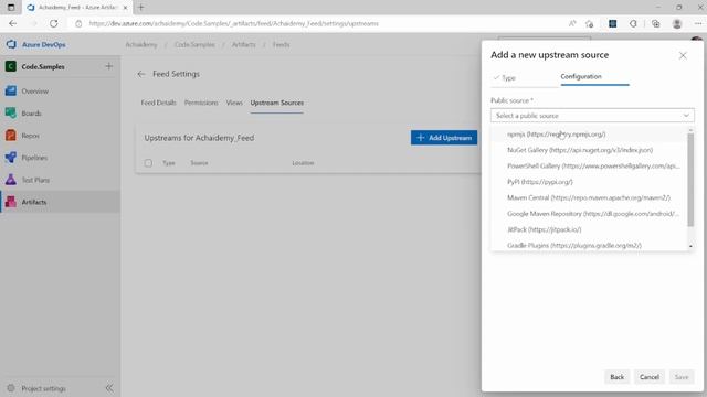 Azure Artifacts - Setting up Upstreams смотреть онлайн