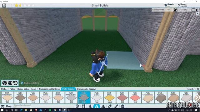 Lets Build Simple Sleeping Beauty’s Castle in Theme Park Tycoon 2 смотреть онлайн