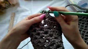 Авоська крючком, шоппер вязаный,