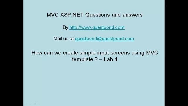 ASP NET MVC Model view controller MVC Step by Step Part 4 смотреть онлайн
