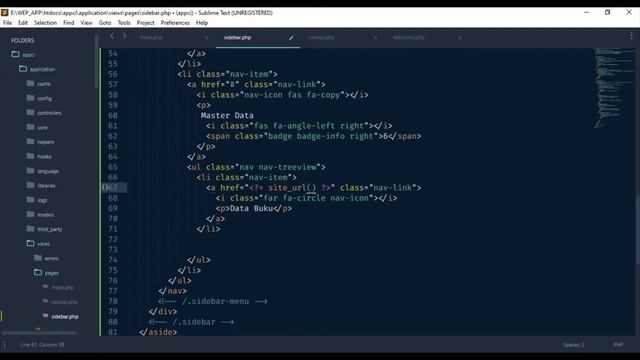 TUTORIAL FRAMEWORK CODEIGNITER 3 PART 10 PAGE DINAMIS DENGAN TEMPLATE ADMIN LTE 3 смотреть онлайн