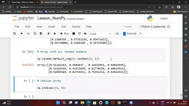 Learn NumPy - 007: NumPy ndarray creation using intrinsic functions смотреть онлайн