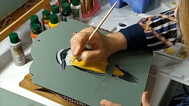 Pintura Decorativa (Venteveo) - Prof. María Eleonora Costa (Brasil) смотреть онлайн