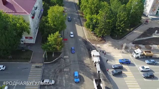 Ремонт дорожного покрытия на пересечении улиц Гафиатуллина и Джалиля смотреть онлайн