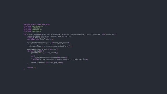 High Precision Timing on Windows in C смотреть онлайн
