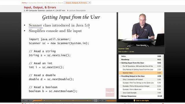 AP Computer Science: Input, Output, & Errors смотреть онлайн
