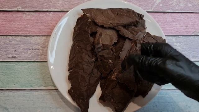 Кора из шоколада/глазури для торта. смотреть онлайн