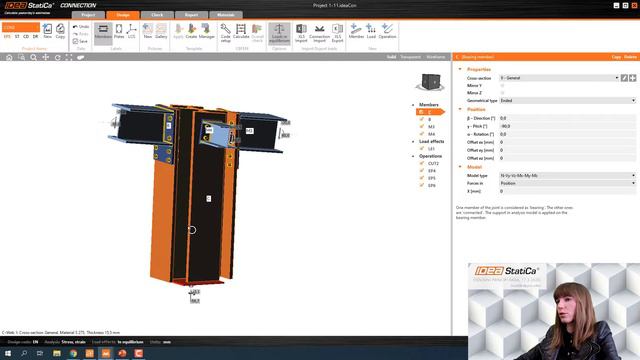 IDEA StatiCa Steel 01 - Osnovni principi rada смотреть онлайн