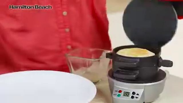 Amazoncom Hamilton Beach Dual Breakfast Sandwich Maker with Timer Silver 25490A Home Kitchen смотреть онлайн