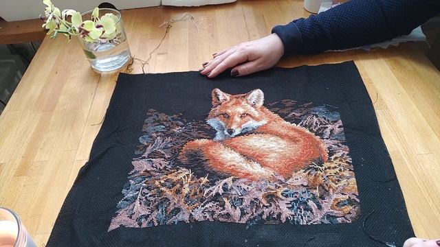 Мои вышитые, но не оформленные работы. смотреть онлайн