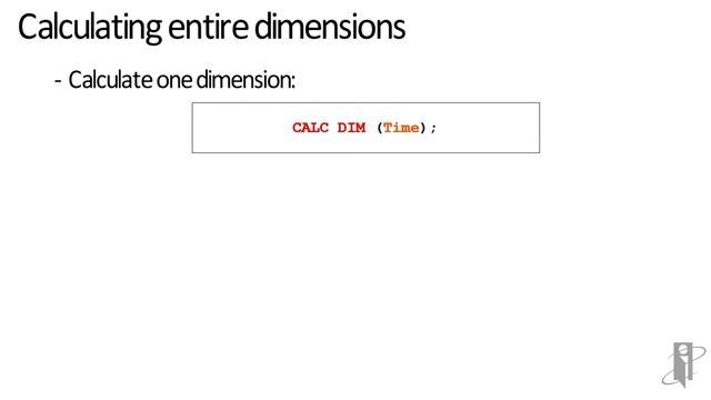 Essbase CALC DIM Command смотреть онлайн