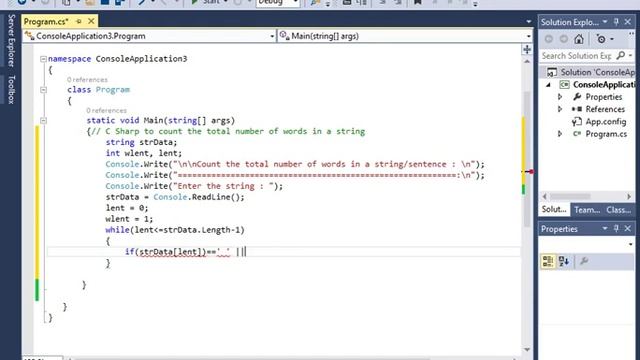 C# Count the total number of words in a string смотреть онлайн