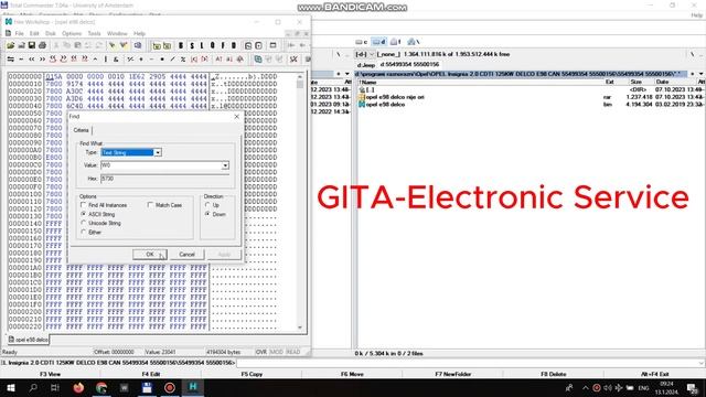 Opel ACDelco E98 PIN Extract From Dump