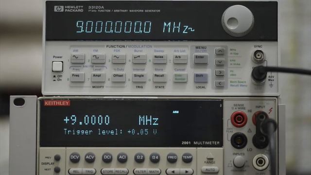 Keithley 2001 DMM frequency measurement demo смотреть онлайн