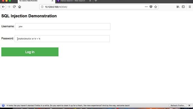 SQL Injection Vulnerability смотреть онлайн