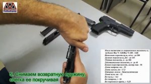 Неполная разборка служебного пистолета  ИЖ  -71