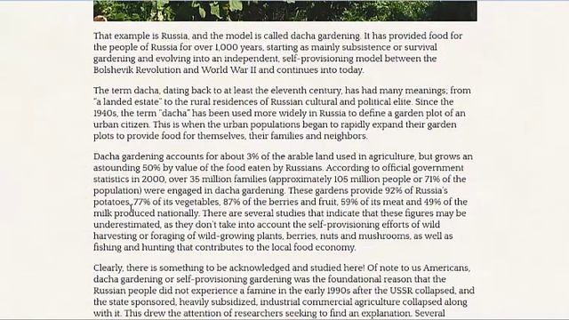 50% of Their Food From 3% Of Their Land - Russian Dacha Gardens смотреть онлайн