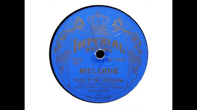 Addash Frydman (violin) - Melodie (Gluck-Kreisler) (1923)