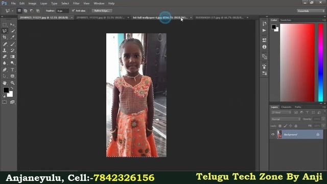 How to use Polygonal Lasso Tool in Photoshop CC In Telugu || Photoshop CC Tutorial In Telugu смотреть онлайн