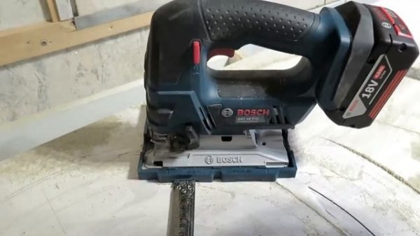 Локальные работы: Bosch GST 18 V-LI & KS 300 + FSN SA + FSN - выпиливаем: окно; полку; круг